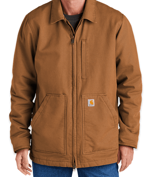 Carhartt Washed Duck Sherpa-Lined Coat | Custom Apparel - CustomInk