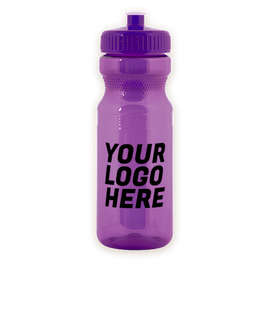 24 oz. Translucent Bike Water Bottle - Color: Translucent Purple