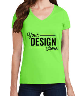 Port & Company Women's Fan Favorite V-Neck T-shirt - Color: Flash Green