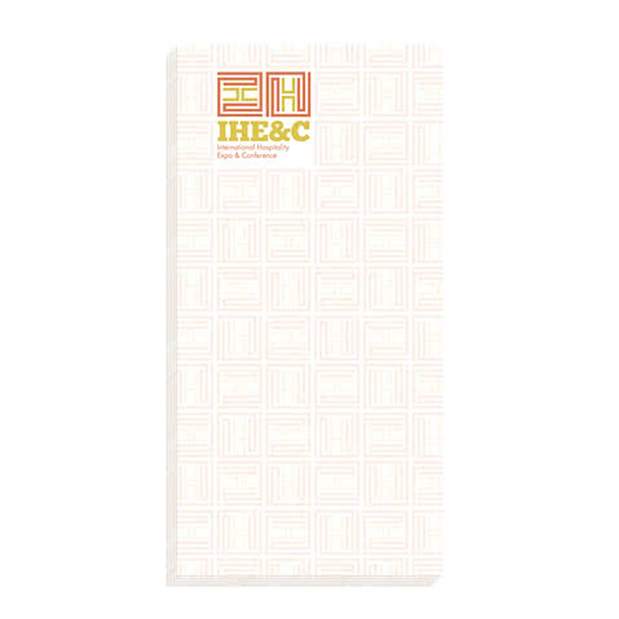 Full Color Souvenir 3" x 6" Scratch Pad - 25 sheets/pad (Case of 250) in White