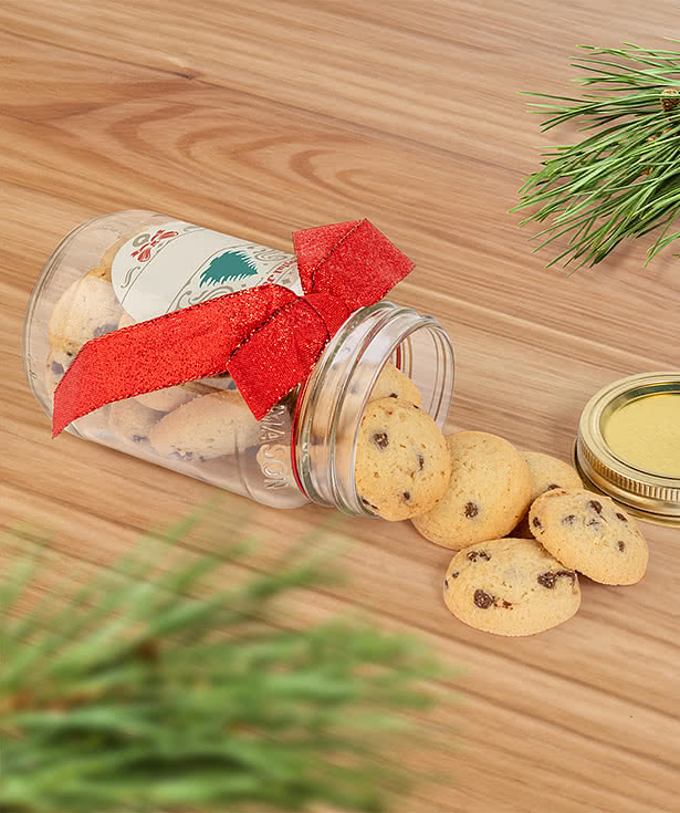 Fresh Beginnings Bite Size Cookies Mason Jar