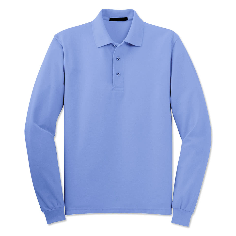 Blue Generation BLU-X-DRI Snag Resistant Long Sleeve Polo - Embroidered