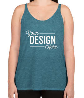 Bella + Canvas Women's Flowy Tank - Color: Heather Deep Teal