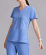 Barco One Women's Pulse Recycled V-Neck Scrub Top - Embroidered
