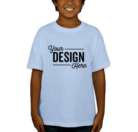 Canada - Gildan Youth DryBlend 50/50 T-shirt - Color: Light Blue