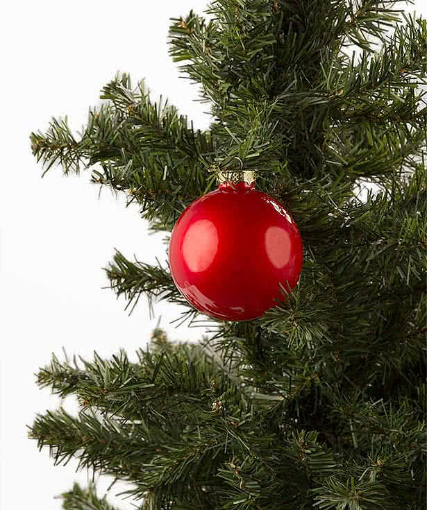 Christmas ball clearance on tree