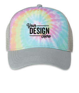 Colortone Five-Panel Tie-Dye Trucker Hat
