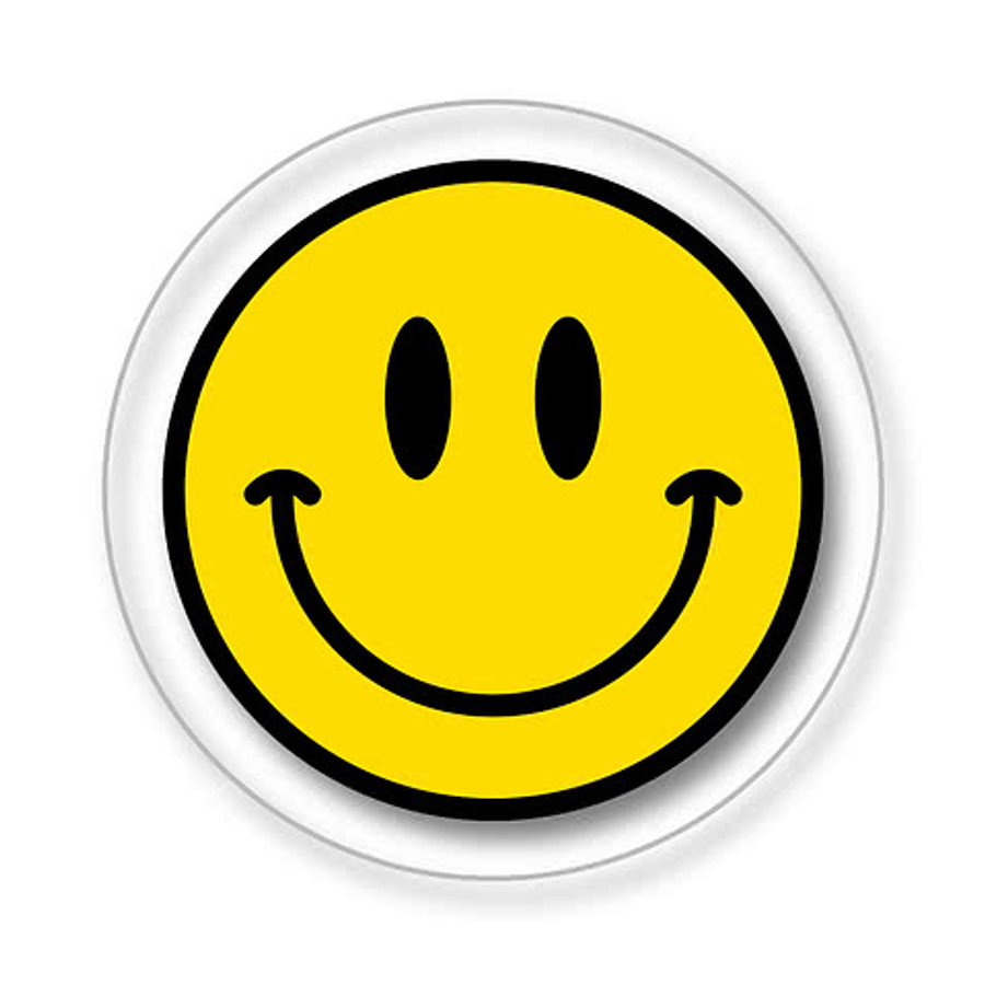 Full Color 1 in. Clear Circle Sticker in Clear