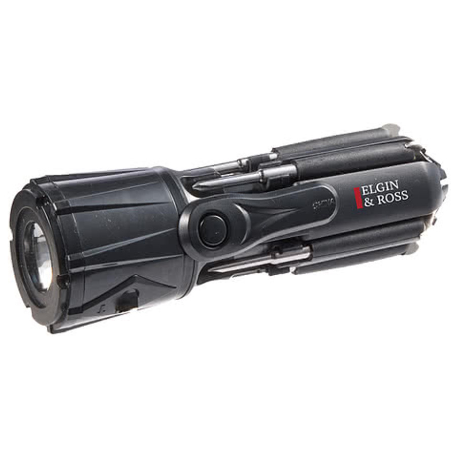 Recycled Spidey 10-in-1 Screwdriver Flashlight in Black