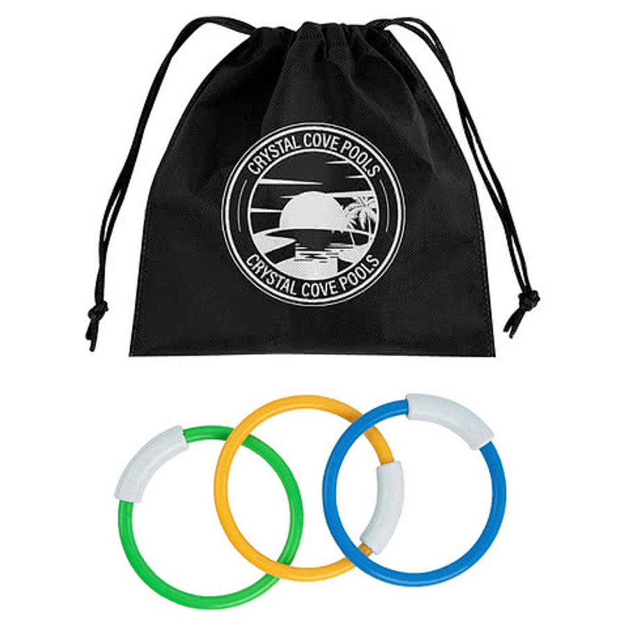 Hide & Go Swim Recycled Diving Rings in BLACK