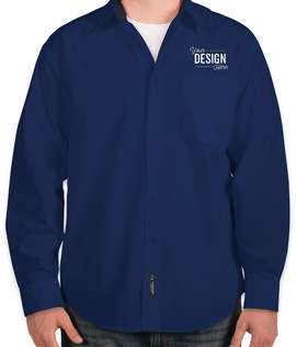 Port Authority Long Sleeve Easy Care Shirt - Color: Royal / Classic Navy