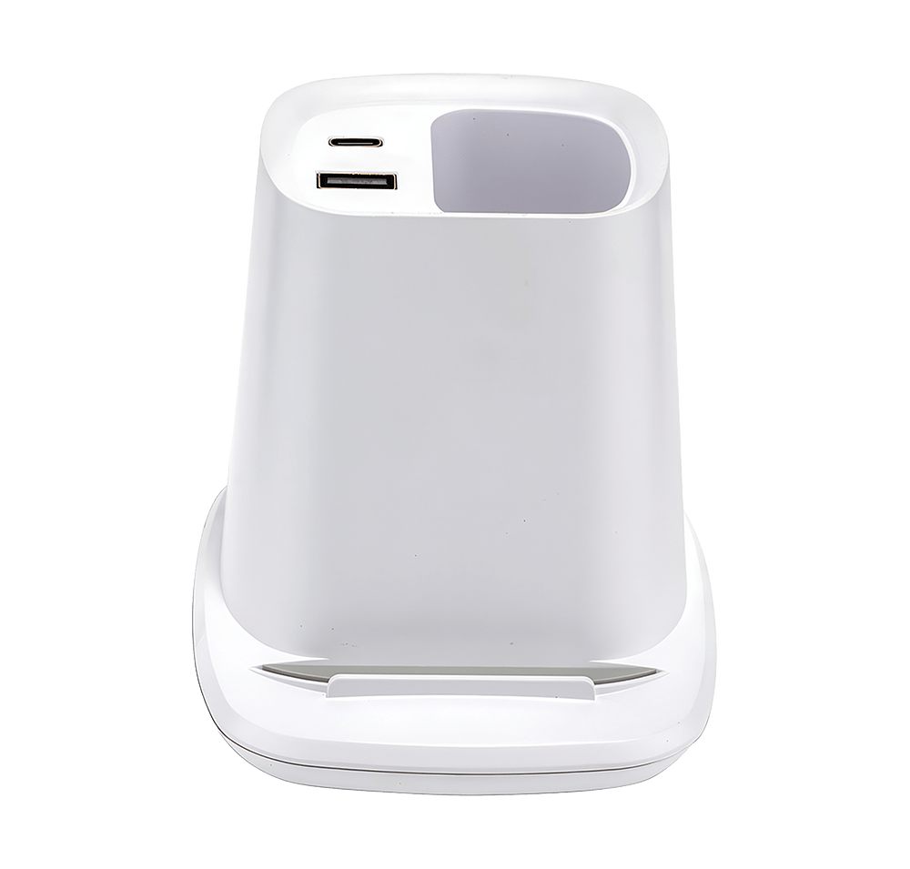 Annex Wireless Charging Stand with Dual Ports & Pen Holder-default