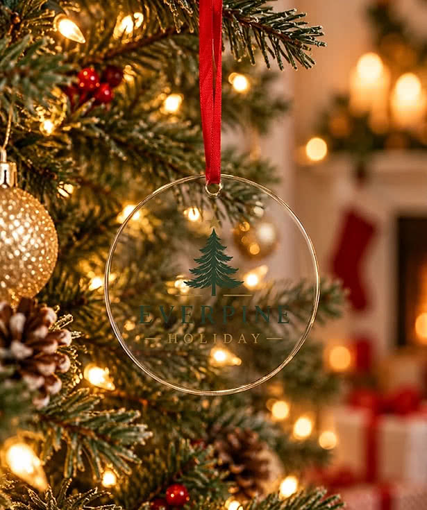 3" Acrylic Circle Ornament