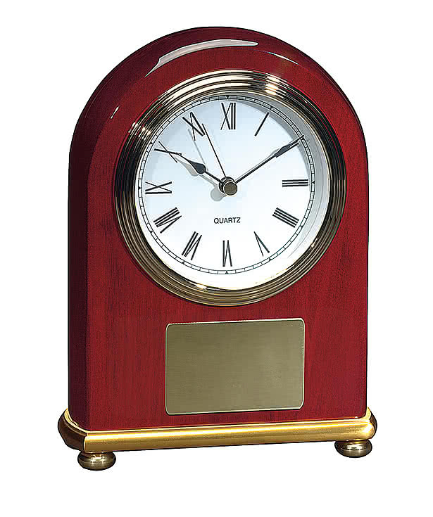 Rosewood Arch Clock