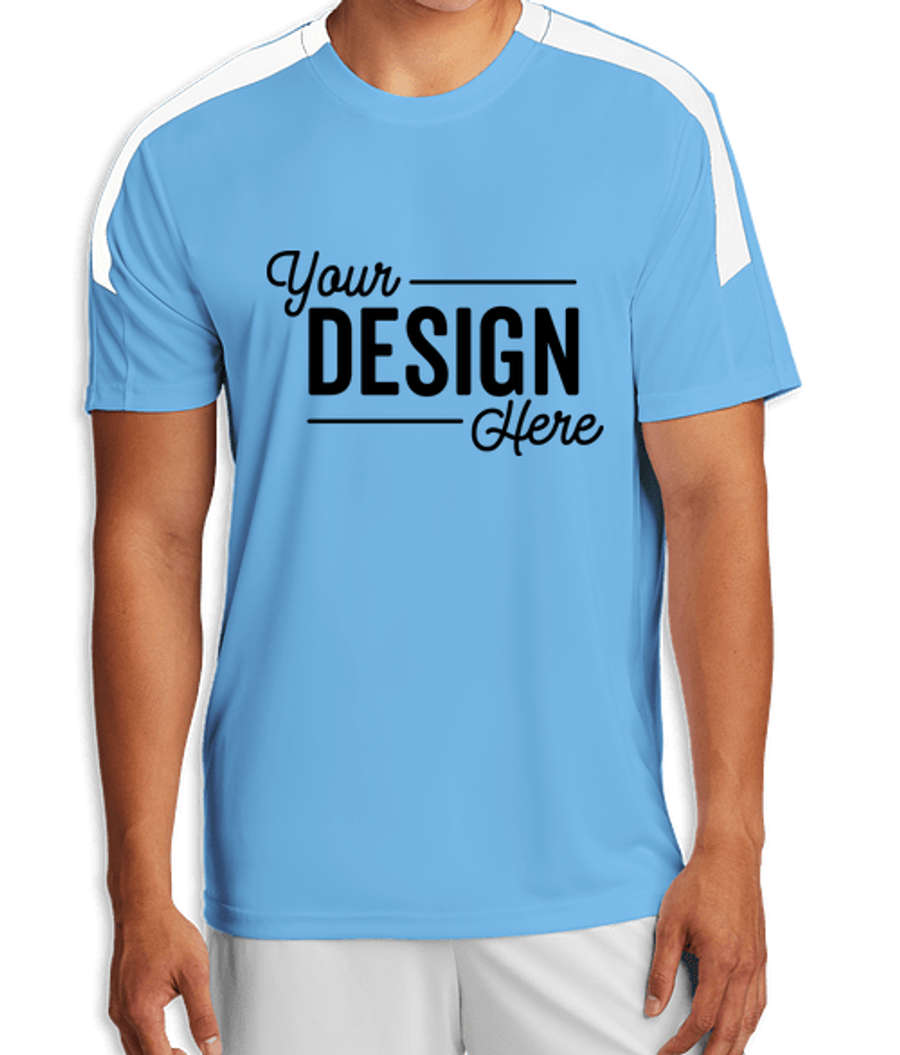 Sport-Tek Competitor United Performance Jersey in Carolina Blue / White