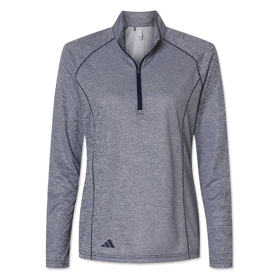 Adidas Women's Space Dyed Recycled Quarter Zip Shirt