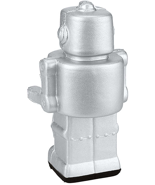 Silver Robot Stress Reliever