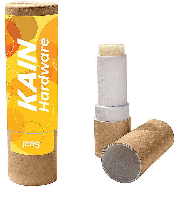 Full Color All Natural Lip Moisturizer with Kraft Paper Tube