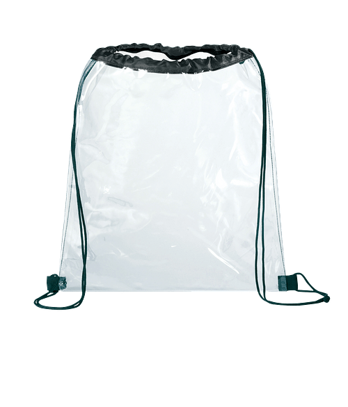 custom clear drawstring bags