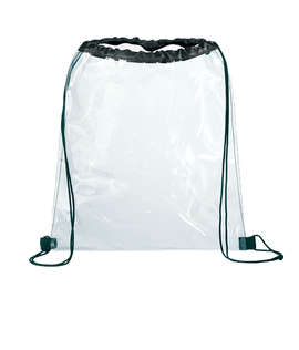 Rally Clear Drawstring Bag - Color: Black