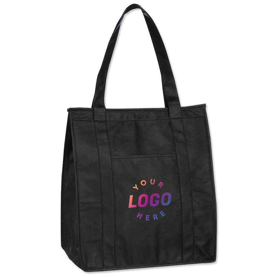 Hercules Zippered Insulated Grocery Tote Bag