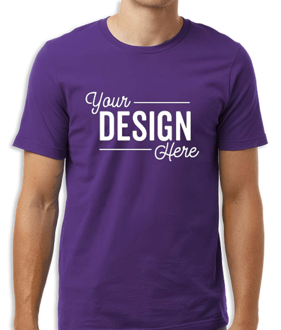 Tultex Combed 100% Cotton T-shirt in Deep Purple