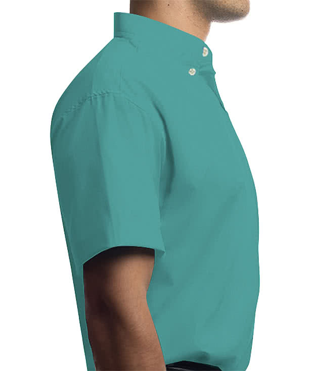 Blue Generation Colorfast Twill Short Sleeve Dress Shirt - Embroidered