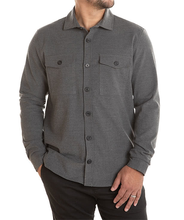 Mercer+Mettle Twill Long Sleeve Shirt Jacket