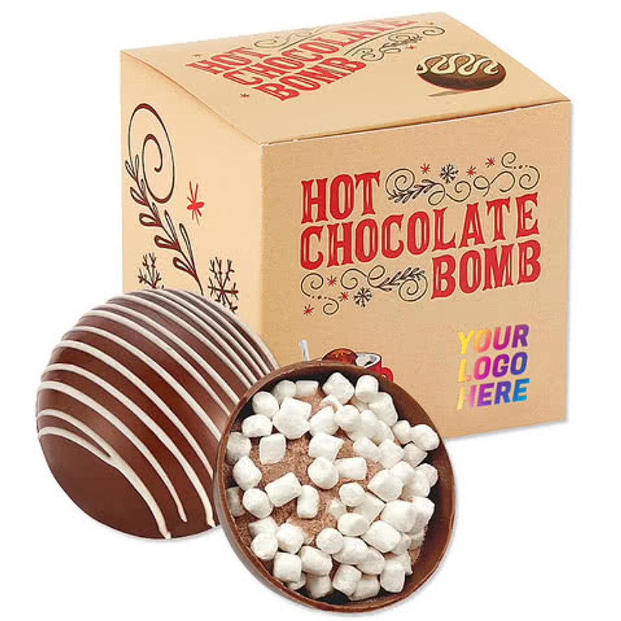 Full Color Hot Chocolate Bomb in Milk Chocolate