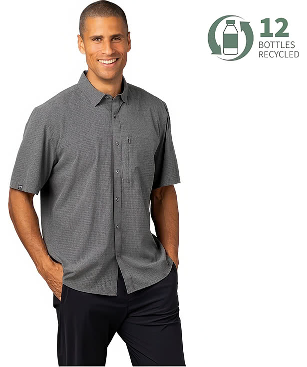Storm Creek Naturalist Recycled Short Sleeve Woven Shirt - Embroidered