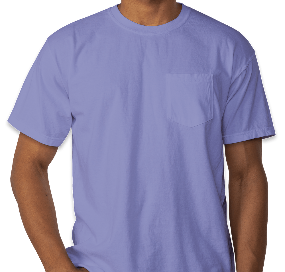 Comfort Colors 100% Cotton Pocket T-shirt - Embroidered-default