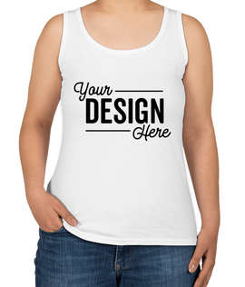 Anvil Women's Jersey Tank - Color: White