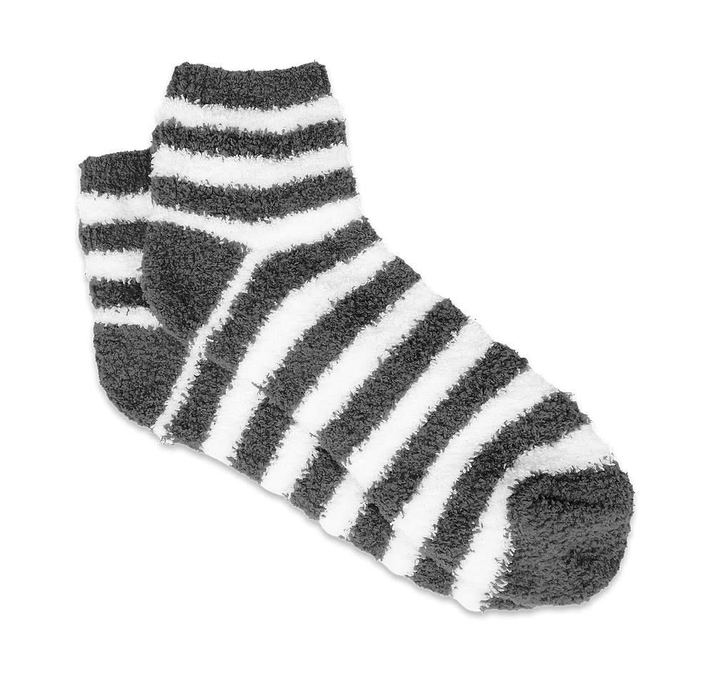 Fuzzy Stripe Socks-default