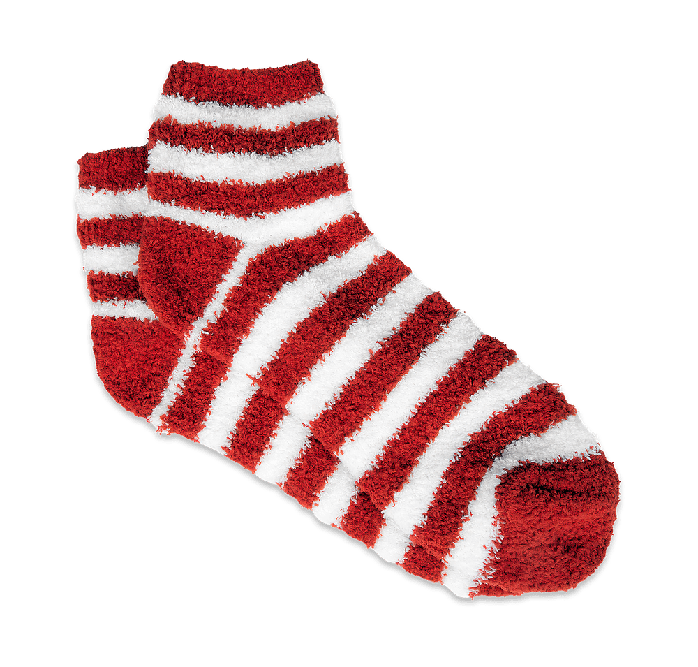 Fuzzy Stripe Socks-default