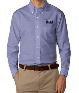 Brooks Brothers Non-Iron Pinpoint Button Down Dress Shirt - Color: Solid French Blue (Sld FB)