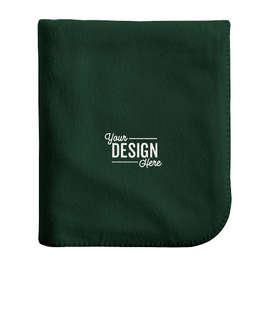 Alpine Fleece Throw Blanket - Color: Forest