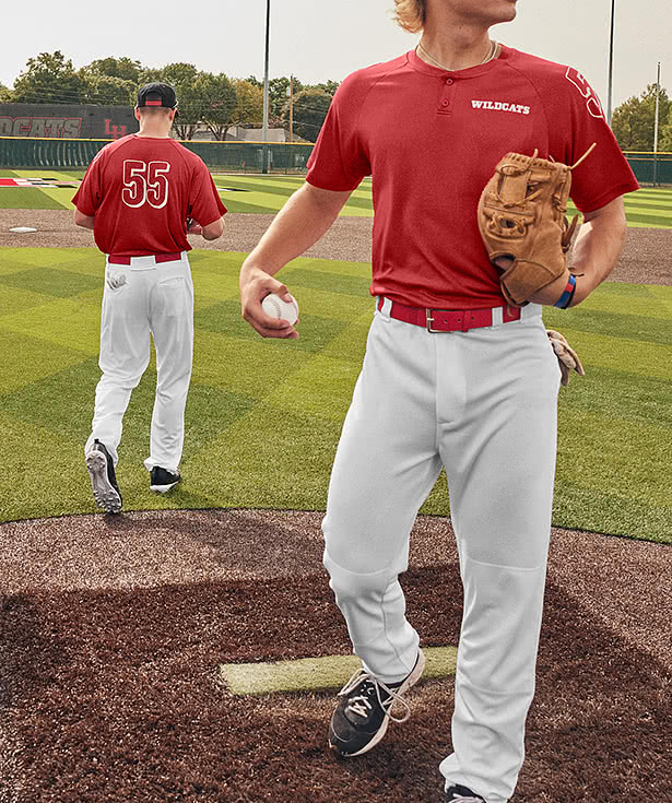 Sport-Tek Competitor 2-Button Baseball Henley