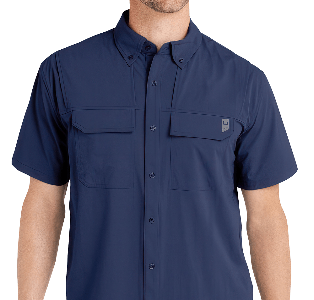 HUK Creekbed UPF 50+ Short Sleeve Fishing Shirt-default
