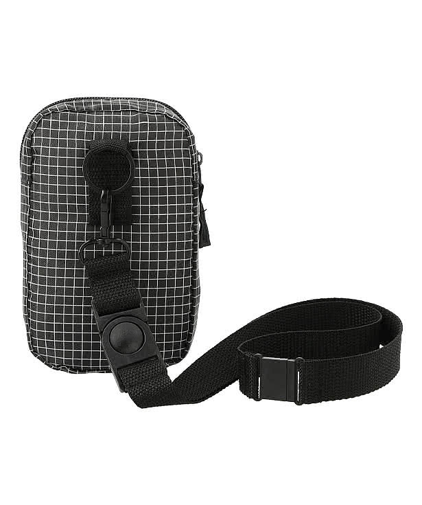 Grid Lanyard Phone Pouch