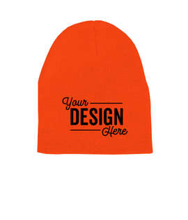 Yupoong Solid Beanie - Color: Blaze Orange