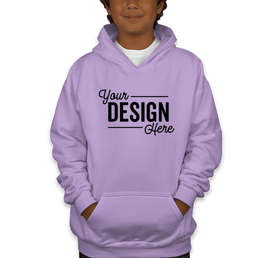 Gildan Youth Midweight 50/50 Pullover Hoodie - Color: Orchid