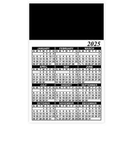 Full Color Calendar Magnet - .036" - Color: Black