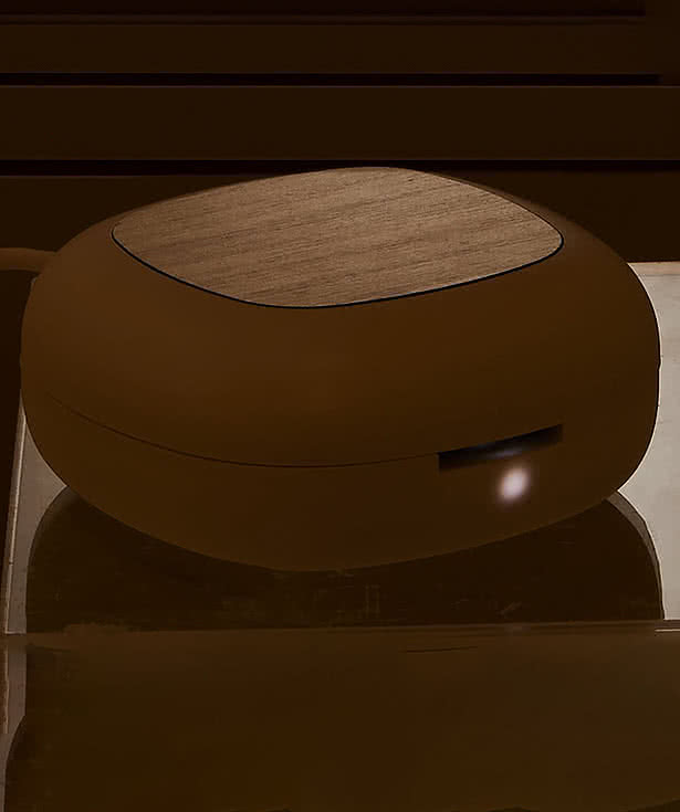 Full Color Mini Recycled Personal Diffuser with Bamboo Accent