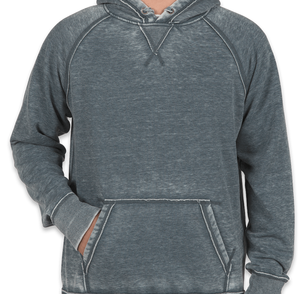 J. America Acid Wash Pullover Hoodie-default
