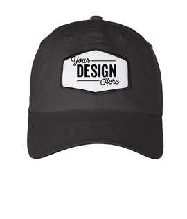 Ahead Largo Washed Twill Baseball Hat with White Hexagon Patch - Color: Graphite