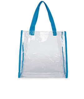 Clear Game Day Tote Bag - Color: Clear / Blue