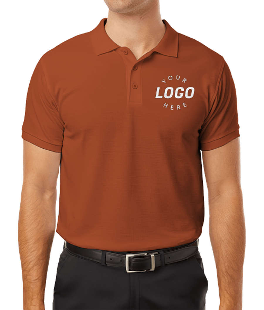 AllPro Blended Pique Polo - Embroidered in Rust