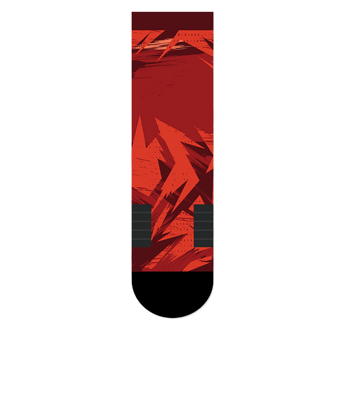 Electric Premium Crew Socks in Electric Red