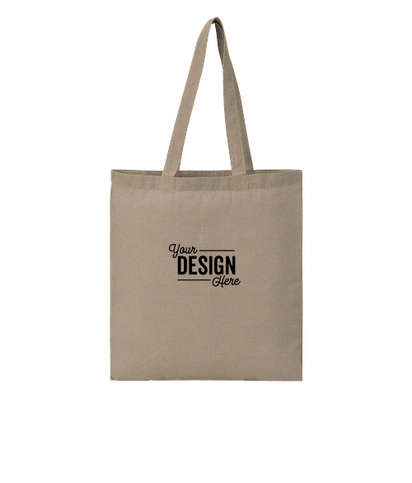 Recycled Cotton Twill Tote Bag - Natural