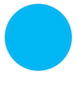 Full Color 4 in. Circle Vinyl Decal - Color: Columbia Blue
